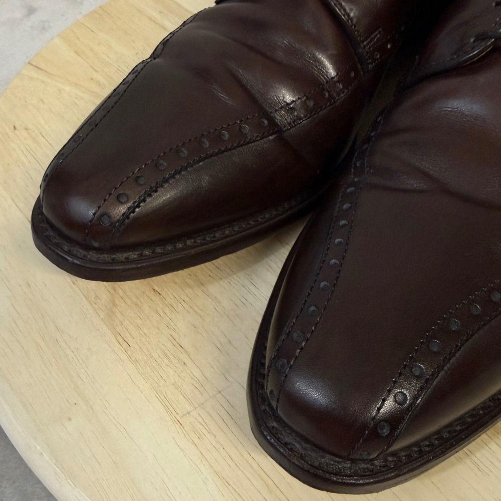Allen Edmonds Wendell Mens 11.5 B Brown Leather Split Toe Derby Dress Shoes 5768 - Picture 7 of 16